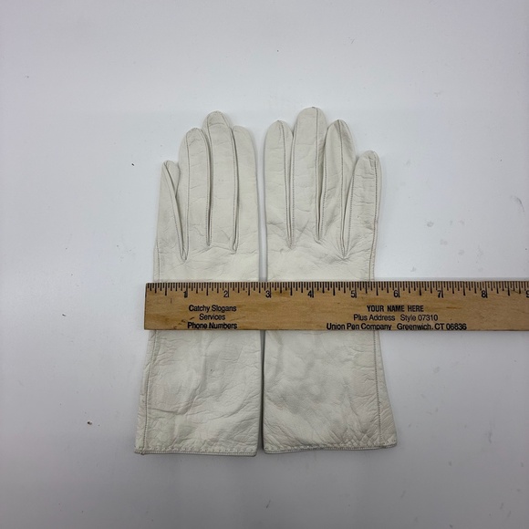 Unused ,Vintage, Roger Fare for Saks Fifth Avenue Cream Kidskin Gloves , France - Picture 5 of 12